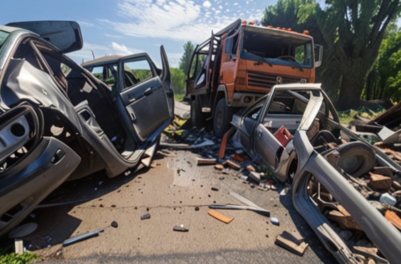 тяжёлые грузовики и самосвалы в ДТП в Казахстане
